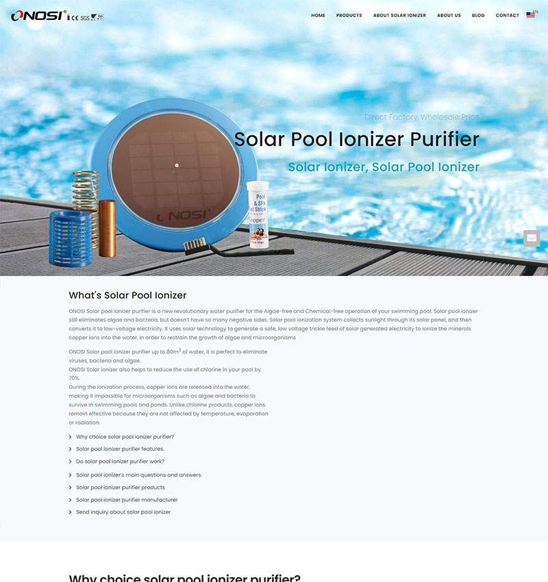 Solar Pool Ionizer