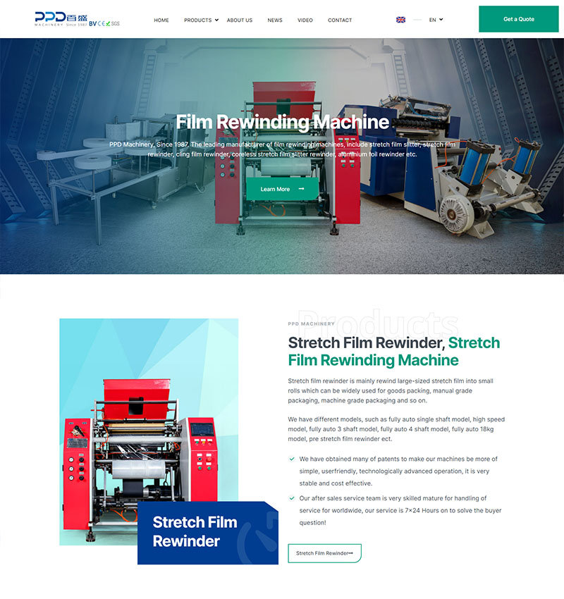 Stretch Film Rewinder